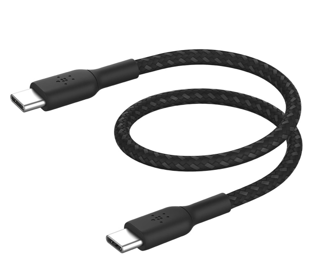 Belkin Kabel USB C na USB C 60W oplot, czarny 0,15m - 1330479 - zdjęcie 2